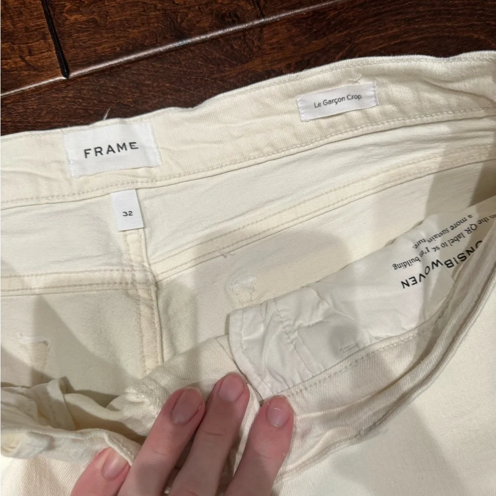 Frame Denim White Cropped Jeans - Picture 2 of 5